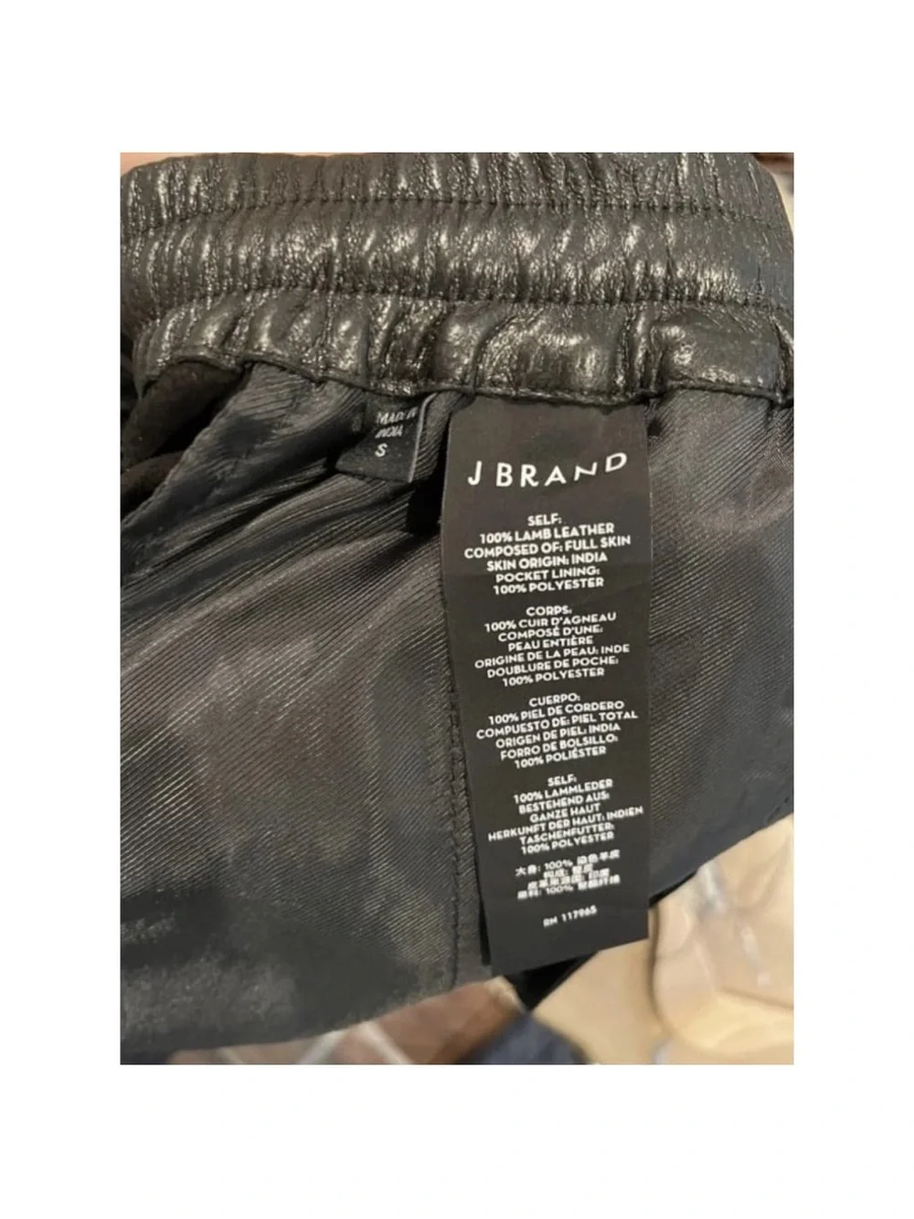 J BRAND Leather trousers
